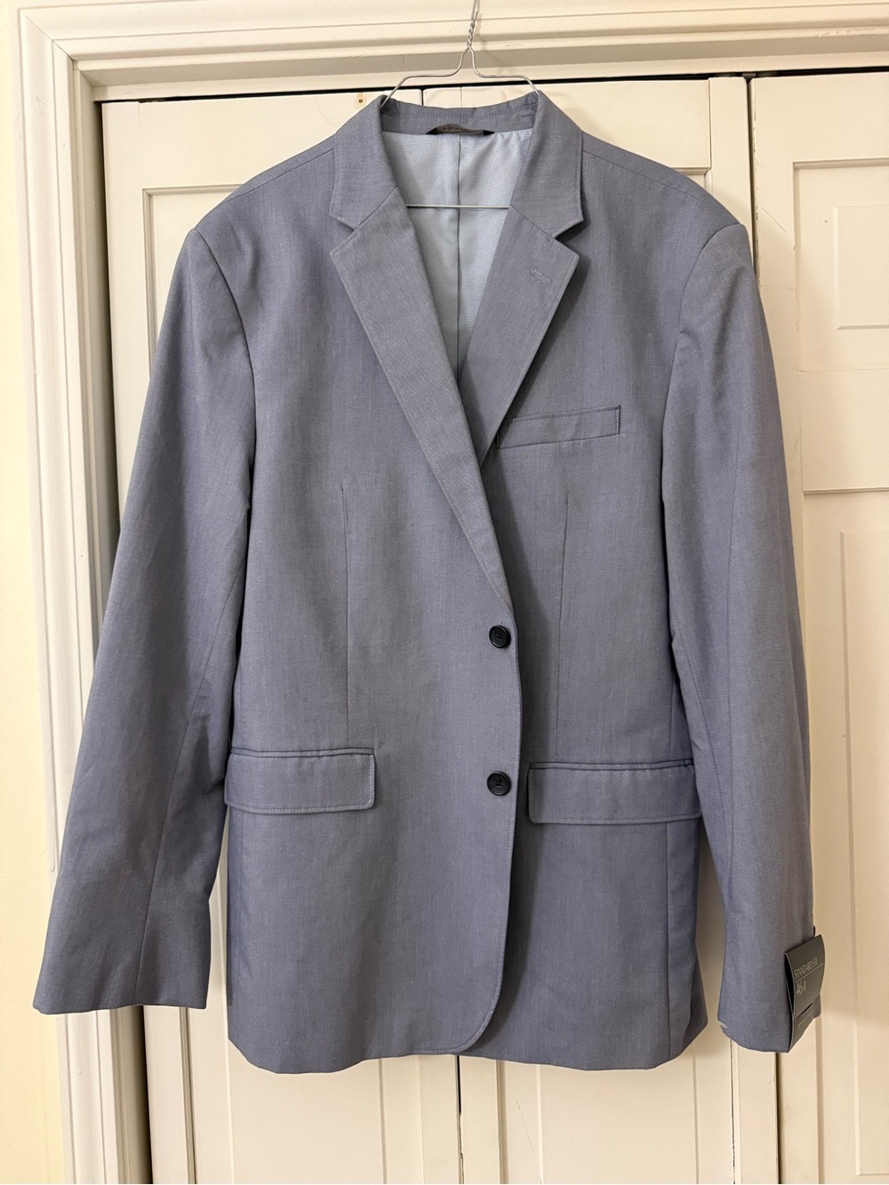 Banana Republic Blue Standard Fit cotton blazer jacket men’s Size 46R NEW